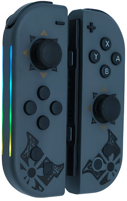 스위치용 무선 컨트롤러 JC112 Bluetooth OLED Lite 6축 자이로스코프 RGB, JC112-GWLR, 1개