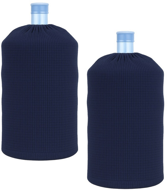 아리코 심플단색 생수통 더스트 버킷 커버 2p, 네이비