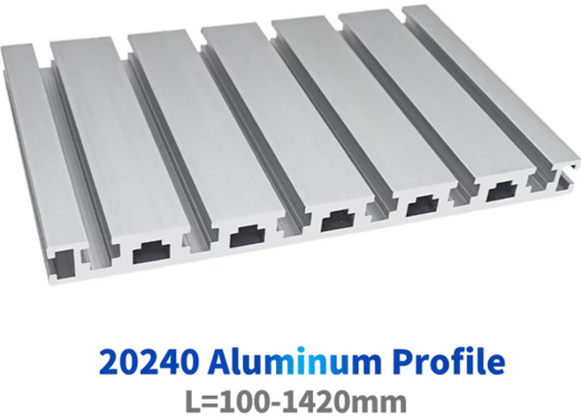 20240 알루미늄 프로파일 310 600 800 1000 1260mm T 슬롯 알루미늄 합금 압출 프레임 DIY CNC 조각 3D 프린터 부품, [06] 200mm