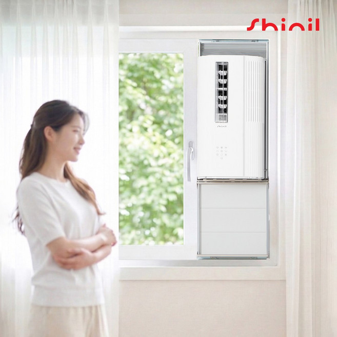 신일 창문형 에어컨 정속형 창틀형 창문식 소형 원룸, 기사설치(현장결제), 0cm