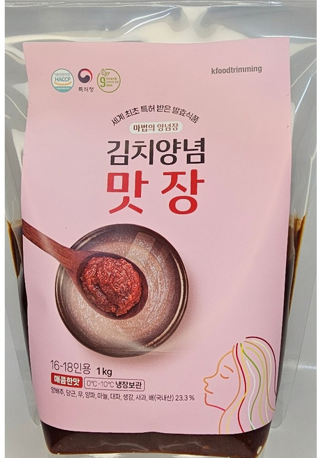김치양념 맛 장, 1개, 1kg