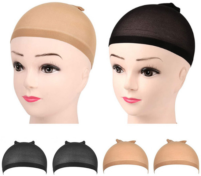 고탄력 메쉬 네트 망사 가발망 가발 헤어망 모자, BLACK, 2개