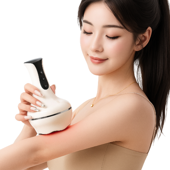 초이세 온열 흡착 진공 괄사 마사지기, 베이지