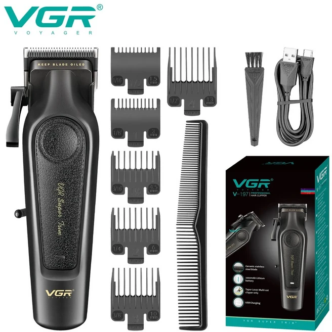 헤어 트리머 전문가용 전기식 커팅 머신 무절식 클리퍼, 2. 197 - 쿠팡