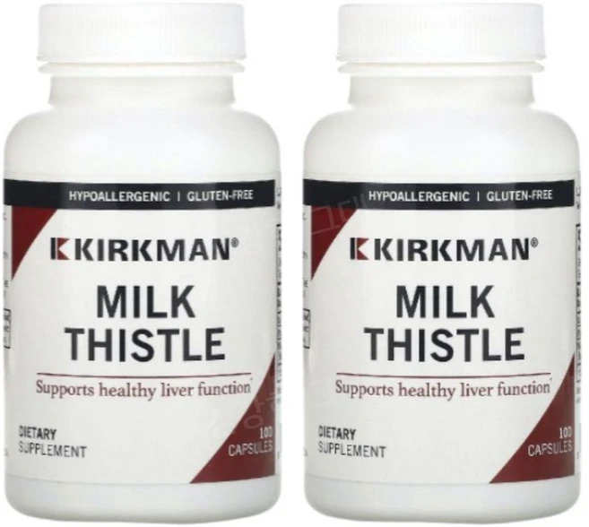 Kirkman Labs 밀크시슬 추출 100mg Milk Thistle, 2개, 100정 - 쿠팡