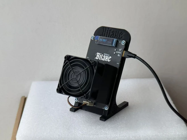 핫 Bitaxe Gamma 800 2.55Th/s 35W ASIC 채굴기 BTC Asic 비트코인 암호화폐 솔로 가정호환, 01 Black