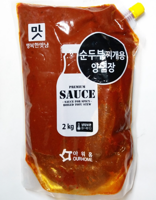 아워홈 순두부찌개양념 소스, 2kg, 6개