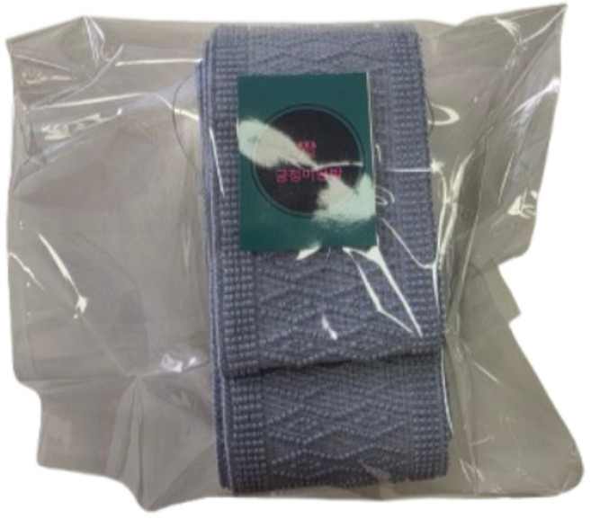 긍정미공방 다이아패턴 컬러 허리고무밴드 50mm 2마, 1개, 멜란지그레이