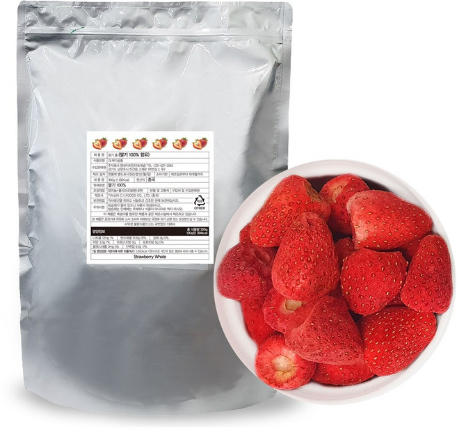 앤네이처 동결 건조 딸기홀 리얼칩, 1개, 300g