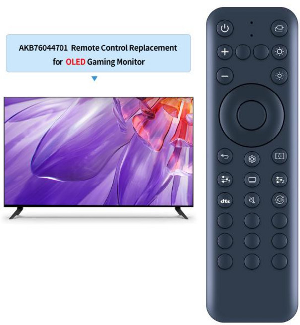 AKB 76044701 LG 호환 UltraGear OLED QHD 게이밍 모니터 45GR95QE-B 27GS95QE-B용 리모컨 교체