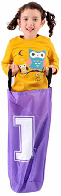 판다디자인몰 유아용 홉주머니 낱개 캥거루점프 유아홉주머니 협동릴레이게임 유아점프력향상게임 캉캉자루, 빨강색[숫자2번]