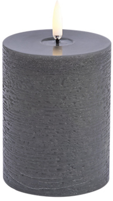 우유니 LED 멜티드 이펙트 필라 캔들 M10(7.8x10cm) 2colors, 그레이