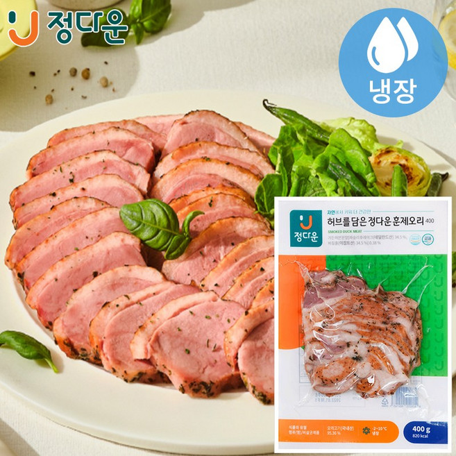허브를담은 정다운 훈제오리 400g, 1개
