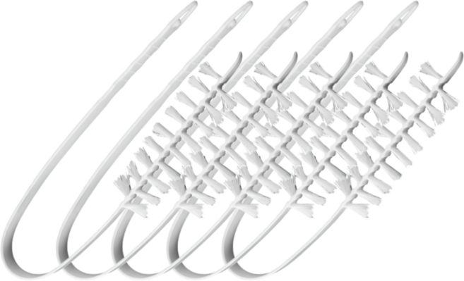 쓱앤싹 세탁기 건조기 틈새 청소솔, 5개, 화이트