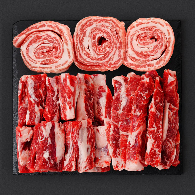 케이미트 이베리코 특수부위 3종 모둠구이 600g 구이용 (악어살 황제살 세크레토밸리 각 200g), 1개
