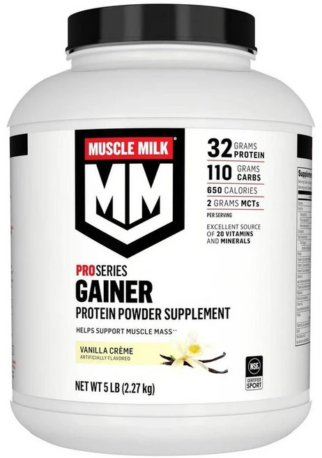 Muscle Milk 머슬밀크 프로 시리즈 게이너 바닐라 크림 2.26kg, 1개, 2.27kg - 쿠팡