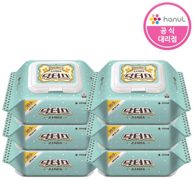 닥터스 손소독티슈30매, 30매, 6개