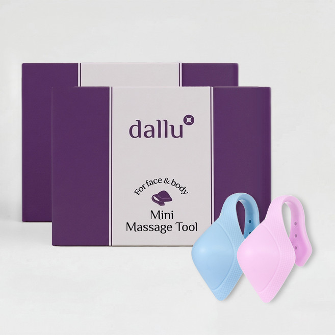 달루 미니마사지기 스탠다드 괄사 지압 마사지기 2개입, 달루 미니마사지기 (purple+blue), 2세트