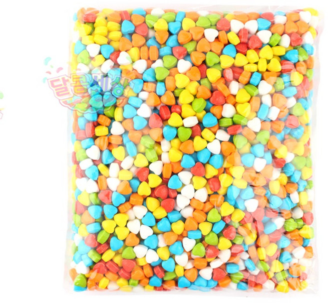 하트모양 오색캔디샘2kg 대용량 사탕, 2kg, 1개