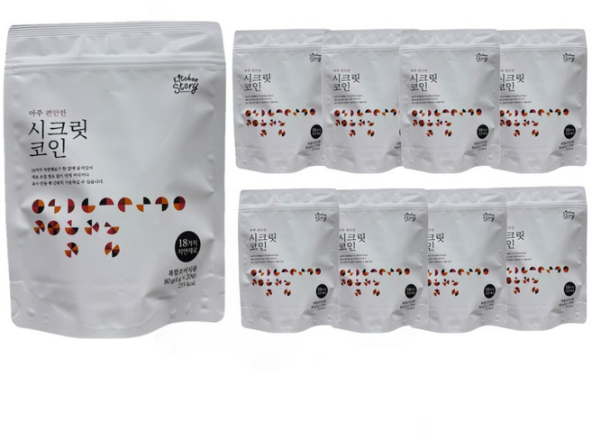 빅마마 시크릿코인 편안한맛, 80g, 9개