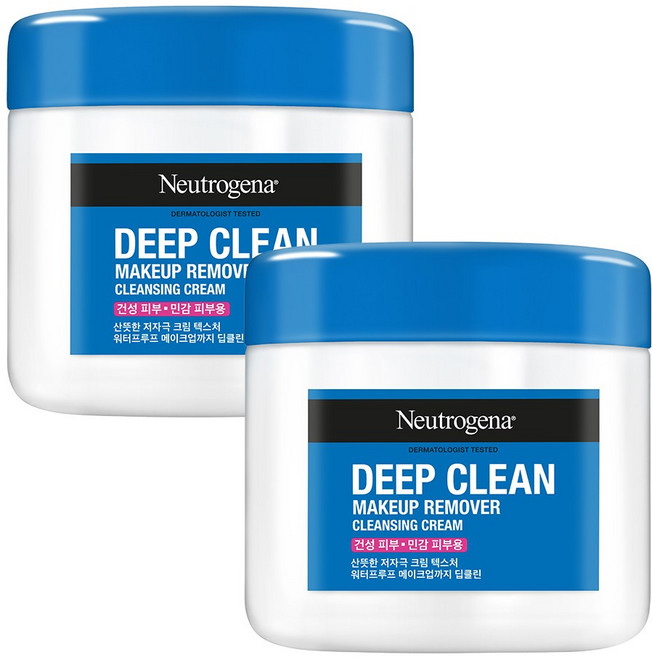 뉴트로지나 딥 클린 클렌징 크림, 285ml, 2개