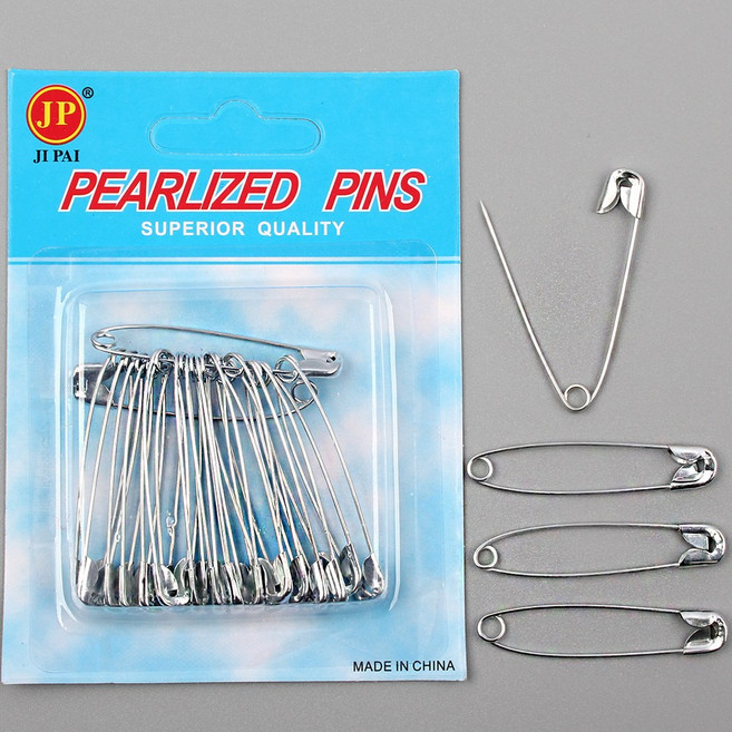 옷핀 옷삔 핀침 삔침 미니~대형, 1개, 옷핀4.3cm(3호-20P)