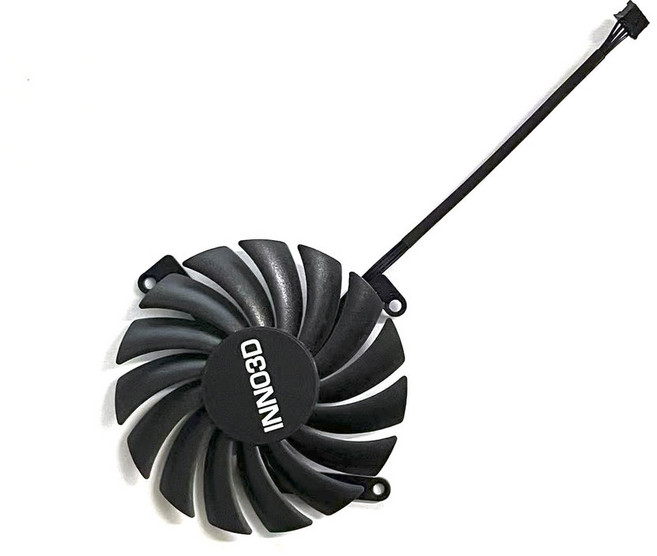 RTX3080 Ti 3070 OC RTX 교체 그래픽 X3 선풍기 쿨러 3080 Inno3D 0.35A 카드 CF-12910S 3080Ti, 2) 1 FAN