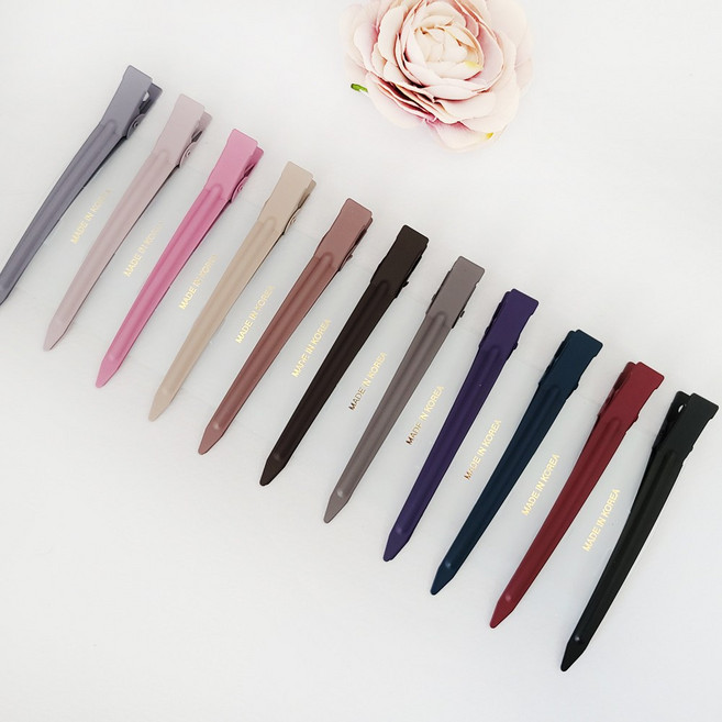 인조이박스 헤어집게핀 미용집게 앞머리고정핀 옆머리 악어핀 TRJN90D