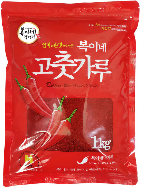 복이네먹거리 중국산 고춧가루 보통맛 김치용, 1kg, 1개
