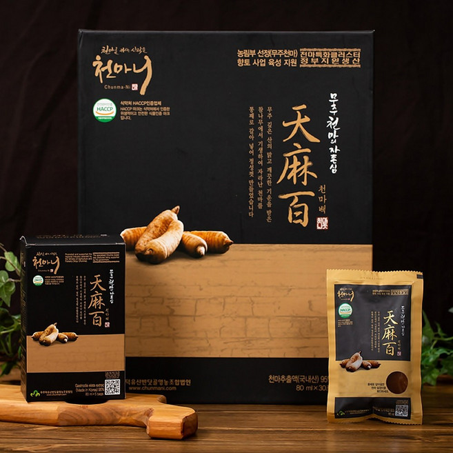 ( 홈쇼핑 ) 천마니 천마백 무주천마 진액 (30포) 순수 천마 건강 즙, 80ml