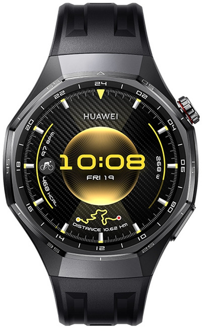 HUAWEI 華為 GT 6 Pro 46mm 智慧手錶, 曜石黑 (黑色氟橡膠錶帶), 1個