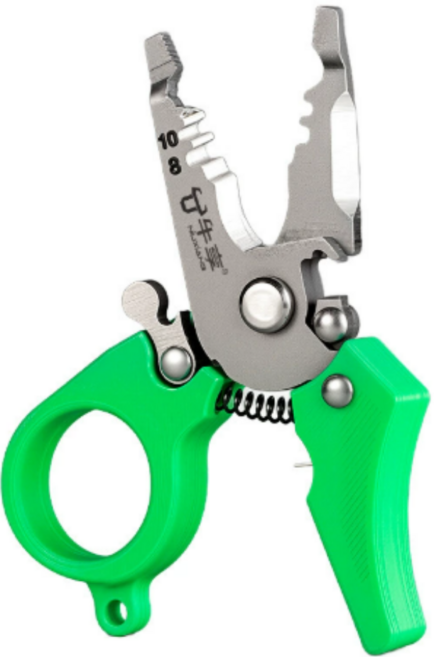 원터치 멀티 전선 스트리퍼 플라이어 미니 전공 공구, 1개