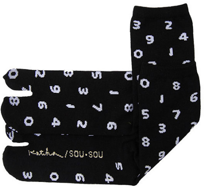 SOUSOU 소우소우 숫자패턴 타비양말