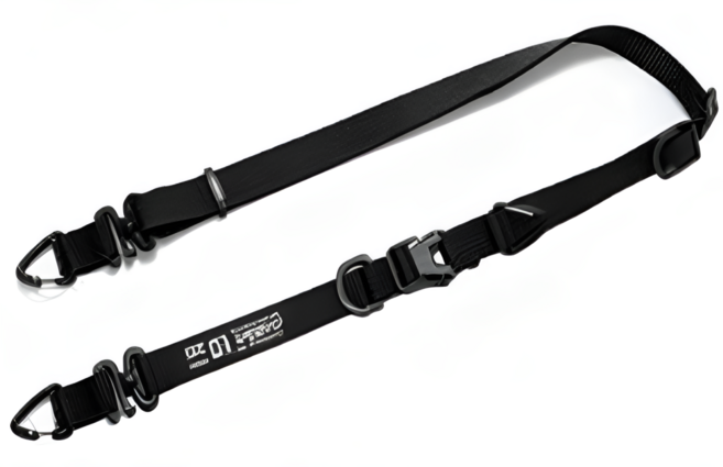 모어벨 다용도 길이 조절 아웃도어 숄더 스트랩, 1개, 블랙