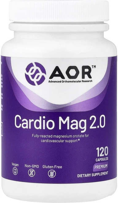 Advanced Orthomolecular Research AOR 카디오 마그네슘 2.0 베지캡슐 120정, 3개 - 쿠팡