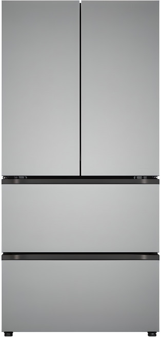 [색상선택형] LG전자 오브제 505L 컨버터블 스탠드형 4도어 김치냉장고 메탈 김치톡톡 방문설치, 프라임실버, Z509MPSF13