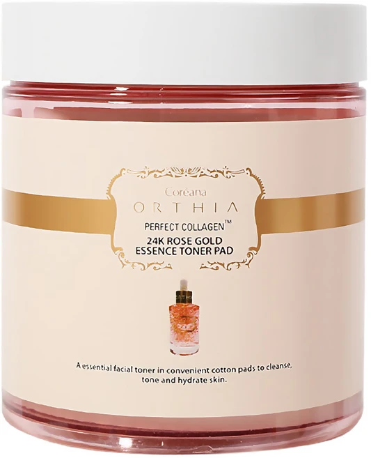 코리아나 코리아나 오르시아 24케이 로즈 골드 에센스 토너 패드 100매, 1개 - 쿠팡