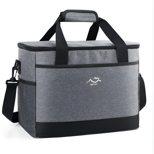맘초이스 캠핑 피크닉 보온 보냉백 25L 대용량, 그레이, 1개
