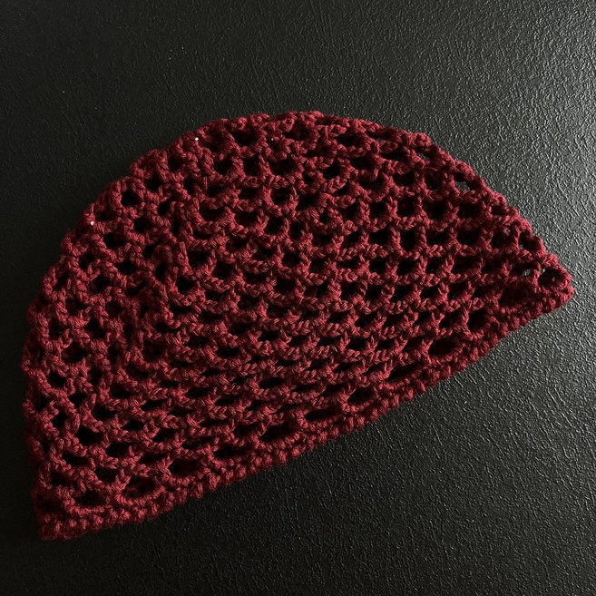 여성 모자 니트 펀칭 비니 여성 핸드메이드 통기성 얇은 니트 모자 꽃매쉬 디자인 LT