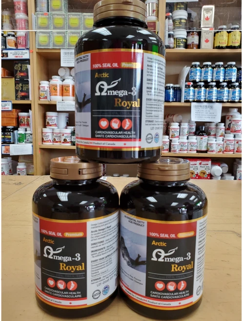 코데코 오메가3(물개오일) CODECO OMEGA 100%SEAL OIL PREMIUM ARTIC OMEGA3 ROYAL (500mg 300caps) 3병 묶음 캐나다에서직배송, 1세트, 900정 - 쿠팡