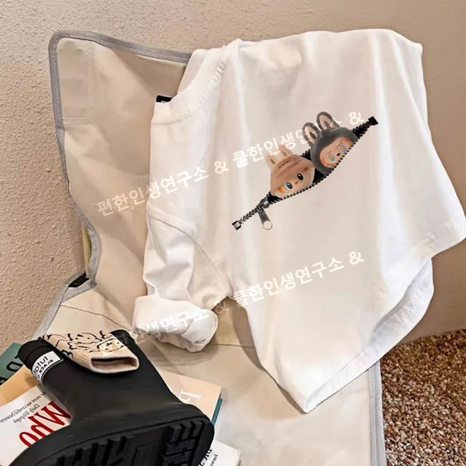 labubu 라부부 긴팔 티셔츠 얇은 긴소매 주니어