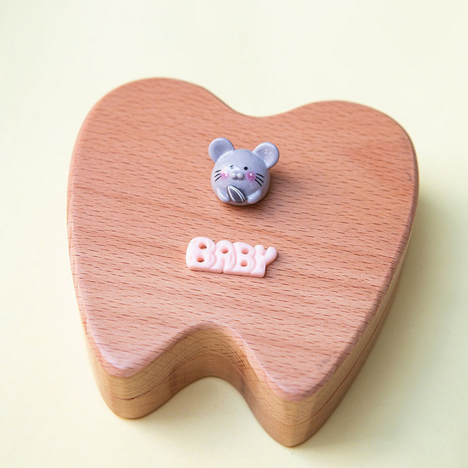 乳牙收納盒 乳牙紀念盒, 生肖鼠