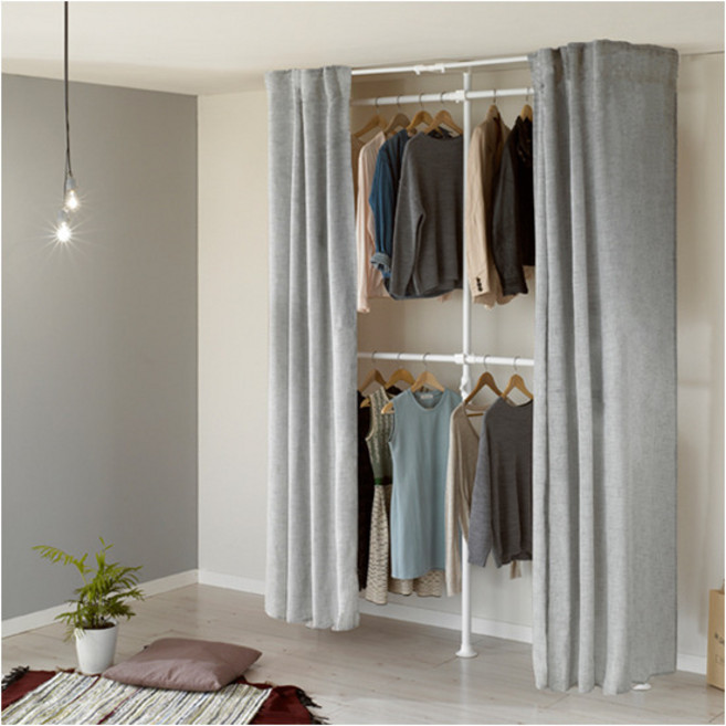 [왕자행거] 왕자 네오스페이스(어바웃드레스룸3P-기본)_행거, 1.크림화이트-752(PW)