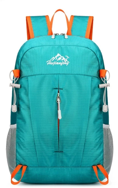 TANLOOK 輕便折疊背包 防潑水登山背包, 湖綠色