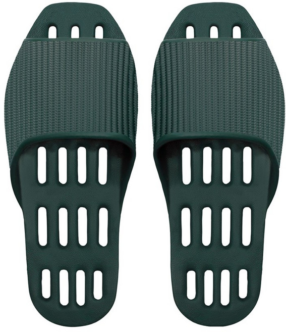 까발로 남녀공용 EVA 미끄럼방지 물빠짐 욕실화 실내화 슬리퍼 CA009, 1개, 다크그린
