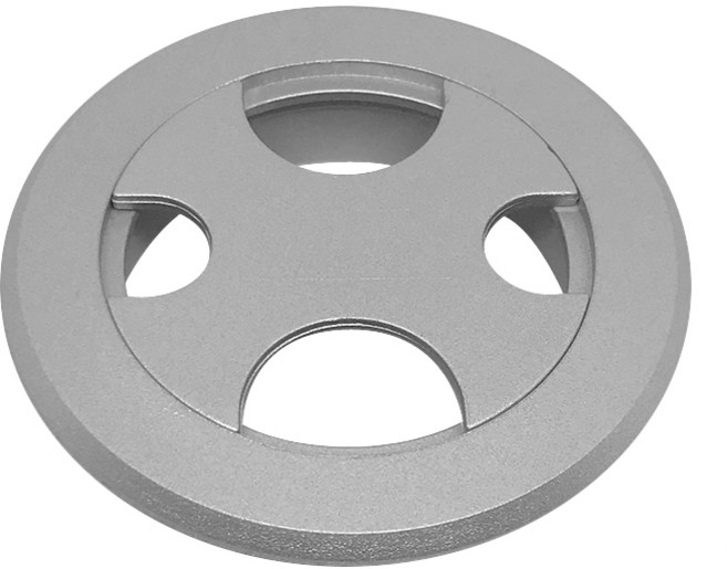 인라이프 가구 인테리어 플라스틱 전선캡 60파이 실버, 1개