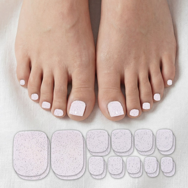 그레나 셀프 젤패디 스티커 패디팁 세트, 1개, 화이트펄