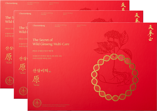 고농축 산삼진액 천삼정 산삼비책원 더 레드, 3박스, 600ml