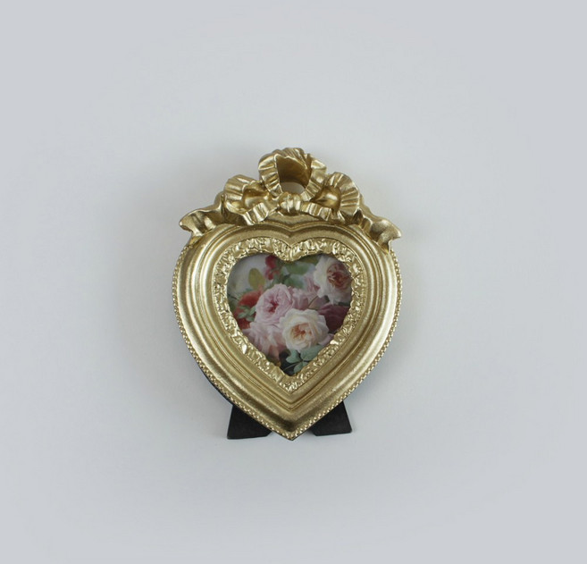 고급 골드 엔틱 명화 액자12type 앤틱 미니 빈티지 탁상용 사진 포토 프레임, OB044-01, 1개