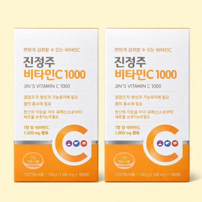 진정주 비타민C 1000, 100정, 2박스